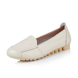 Women's Casual Style Genuine Soft Leather Skin Loafers - Ailime Designs