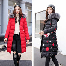 Load image into Gallery viewer, Women&#39;s Winter Hooded Coats w/ Faux Fur Trim - Ailime Designs - Ailime Designs