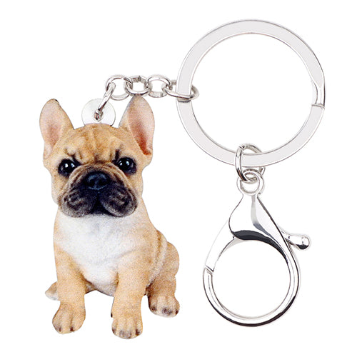French Puppy Bulldog Keychain Holders – Ailime Designs - Ailime Designs