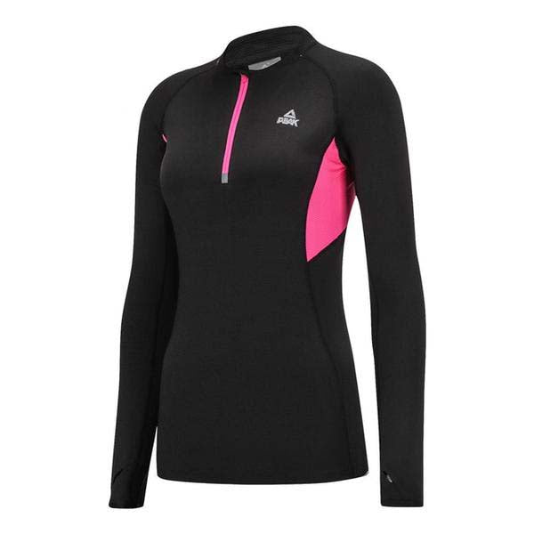 Women's Fitness Spandex Form Fitted Running Jackets w/ Front Zipper