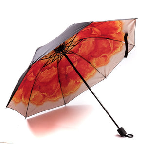 Print Flowers Portable Umbrella's -3D Sunny/Rainy Protectors - Ailime Designs