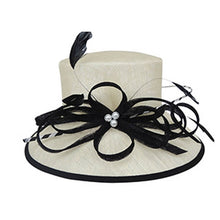 Load image into Gallery viewer, Women&#39;s Basket Style Linen Summer Hats - Ailime Designs