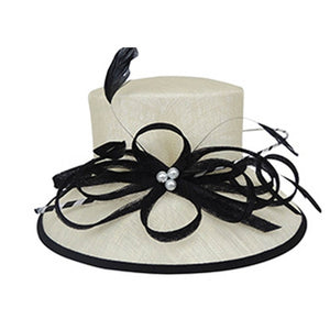 Women's Basket Style Linen Summer Hats - Ailime Designs