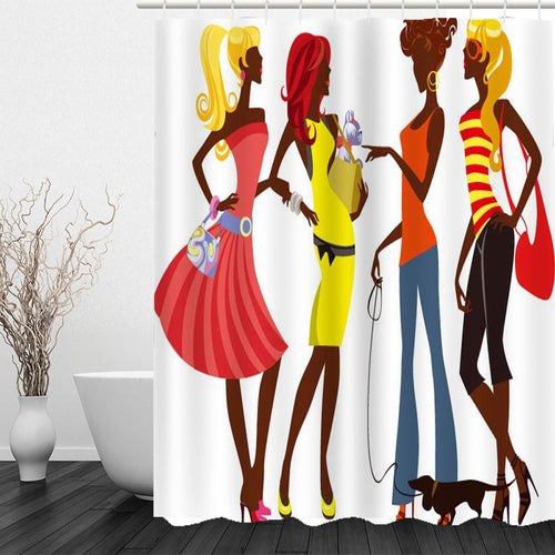 3D Chic Women Design Waterproof Shower Curtains - Ailime Designs - Ailime Designs