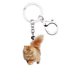 Load image into Gallery viewer, Fluffy Gold Kitten Keychain Holders – Ailime Designs - Ailime Designs
