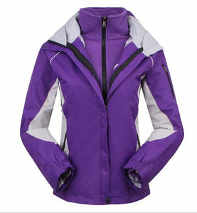 Colorful Women's Outdoors Waterproof Double Layered Ski Jackets