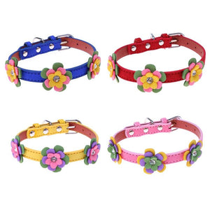 Dog Flower Design Collars - Ailime Designs