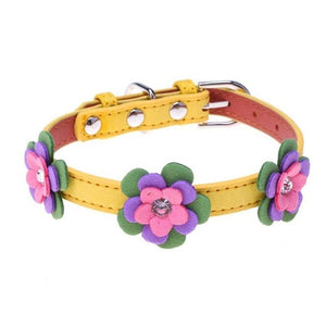 Dog Flower Design Collars - Ailime Designs
