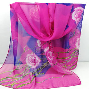 Spring Into Action - Wearing These Beautiful Floral Printed Scarves - Ailime Designs