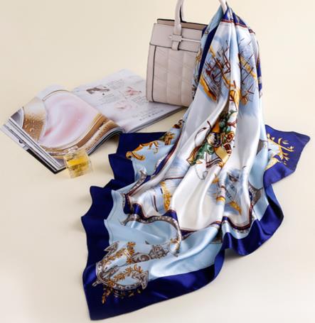 Women's Bohemian Style Silk Chiffon Printed Scarves