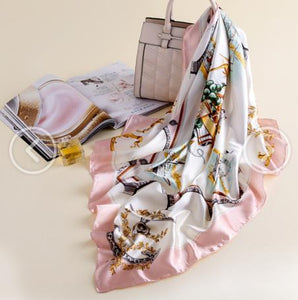 Women's Bohemian Style Silk Chiffon Printed Scarves - Ailime Designs