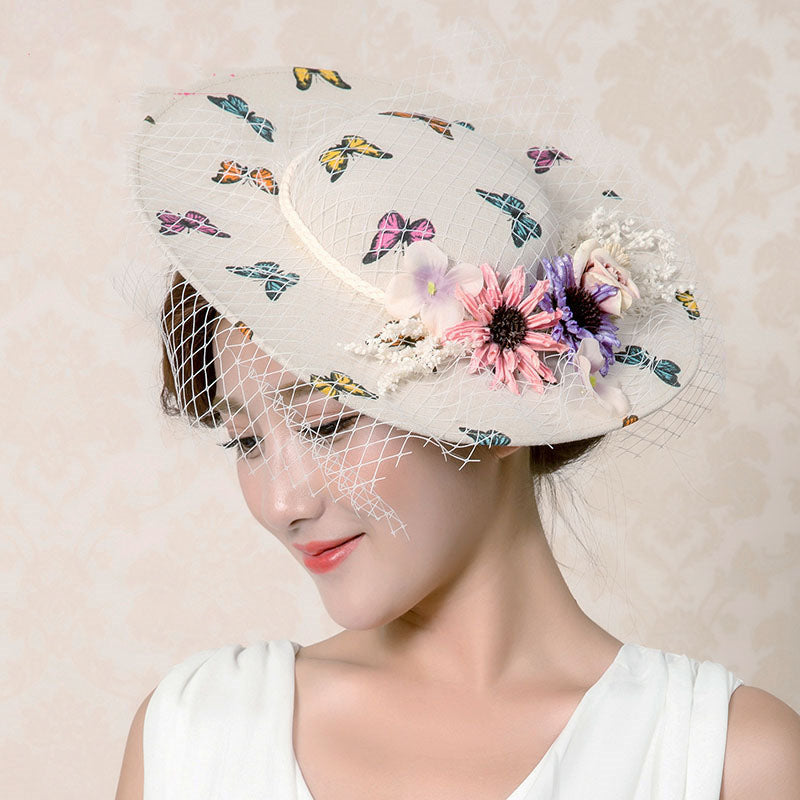 Fashionable Style Women's Saucer Design Butterfly Hat - Ailime Designs