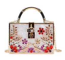 Load image into Gallery viewer, Luxurious FlowerDesign Women&#39;s Acrylic Purses - Ailime Design