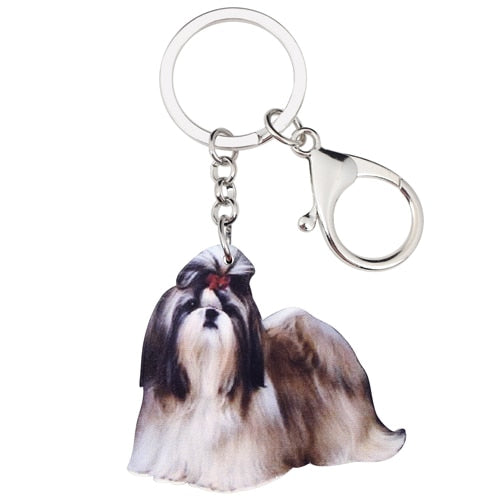 Shih Tzu Dog Keychain Holders – Ailime Designs - Ailime Designs