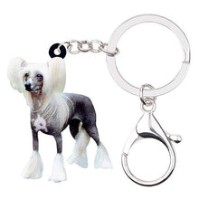 Load image into Gallery viewer, Chinese Crested Dog Keychain Holders – Ailime Designs - Ailime Designs