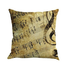 Load image into Gallery viewer, Music Note Printed Throw Pillowcases - Home Décor Fashions - Ailime Designs
