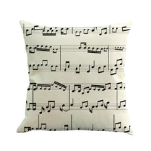 Load image into Gallery viewer, Music Note Printed Throw Pillowcases - Home Décor Fashions - Ailime Designs