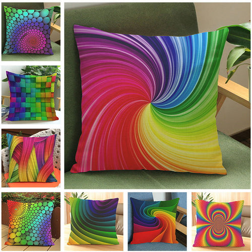 3D Rainbow  Beauty Printed Throw Pillowcases - Home Decor Fashions - Ailime Designs