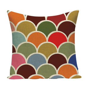 Colorful Linen Geometric  3D Print Design Pillowcases - Ailime Designs