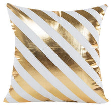 Load image into Gallery viewer, Foil Design Geometric Printed Throw Pillowcases - Home Decor - Ailime Designs