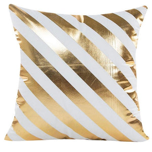 Foil Design Geometric Printed Throw Pillowcases - Home Decor - Ailime Designs
