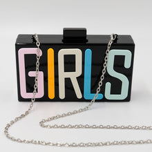 Load image into Gallery viewer, Women&#39;s Girls Text Print Design Acrylic Purses - Ailime Designs