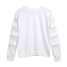 Load image into Gallery viewer, Sweatshirt Sexy - Women&#39;s Long-Sleeved Sheer Panel Design w/ Scoopneck - Ailime Designs