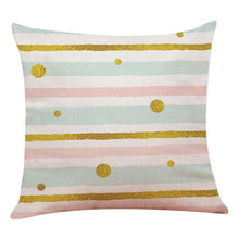 Load image into Gallery viewer, Stripes, Dots, Butterflies Printed Throw Pillowcases - Soft Goods Accessories - Ailime Designs