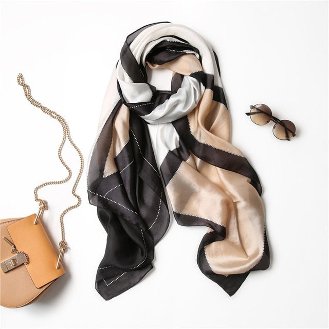 Luxury Design Women's Block Printed Beautiful Designed Scarves - Ailime Designs