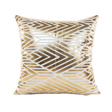 Load image into Gallery viewer, Holiday Printed Throw Pillowcases w/ Gold Foil