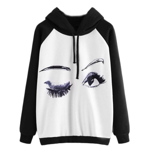 Eyes & Bow Oversized Sweatshirt Hoodies - Ailime Designs - Ailime Designs