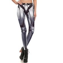 Load image into Gallery viewer, Women&#39;s Digital Printed Iron Armour Design Leggings - Ailime Designs