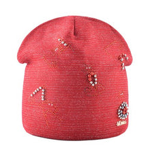 Load image into Gallery viewer, Winter Knitted Hats For Women - Fashionable Beanies w/ Cat &amp; Beads Motifs