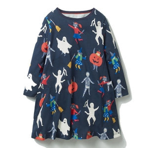 Toddler Adorable Jersey Character Print Design Dresses - Ailime Designs