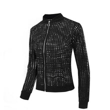 Load image into Gallery viewer, Women&#39;s Mesh Sports Bomber Jacket