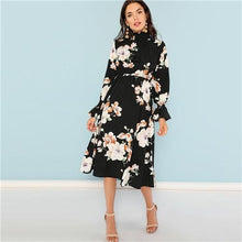 Load image into Gallery viewer, Women&#39;s Floral Print Design Dresses - Ailime Designs