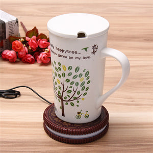 USB Warm Keep Milk Tea Coffee Mug Hot Drinks Beverage Cup Warmer Heating Pad 5V - Ailime Designs