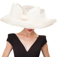 Load image into Gallery viewer, Oversize Women&#39;s Sinamay Wide Brim Hats - Ailime Designs