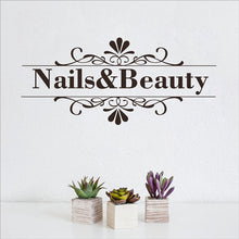 Load image into Gallery viewer, Nail &amp; Text Salon Wall Decal Stickers - Ailime Designs - Ailime Designs