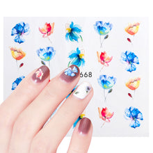 Load image into Gallery viewer, Flower Leaf Nail Water Stickers - Ailime Designs - Ailime Designs