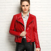 Load image into Gallery viewer, Women’s High-Quality Genuine Sheep Skin Leather Jacketsker