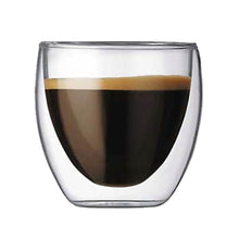 Load image into Gallery viewer, Double Wall Transparent Coffee Glass Cups -Insulated Drink ware - Ailime Designs