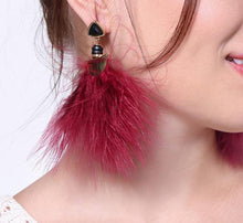 Load image into Gallery viewer, Feather Drop Earrings For Women - Ailime Designs - Ailime Designs