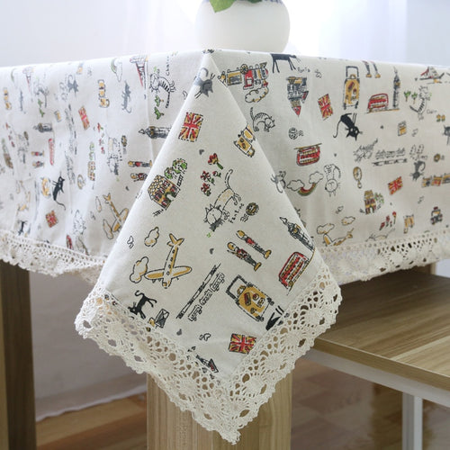 Stylish Conversational Printed Tablecloths - Ailime Designs