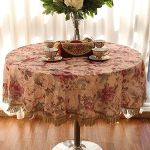 European Rustic Round Tablecloths - Ailime Designs