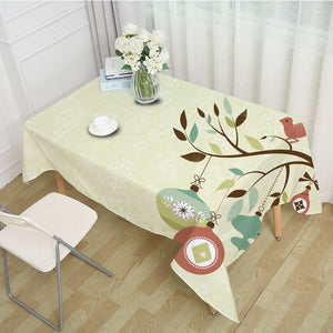 Birds Of Nature Floral Printed Table Cloths - Ailime Designs