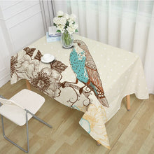 Load image into Gallery viewer, Birds Of Nature Floral Printed Table Cloths - Ailime Designs