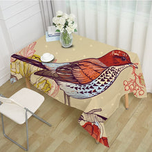 Load image into Gallery viewer, Birds Of Nature Floral Printed Table Cloths - Ailime Designs
