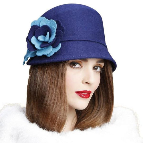 Flower Design Two-toned Cloak Hats - Ailime Designs - Ailime Designs