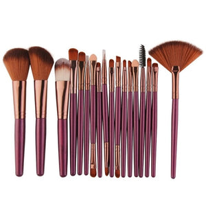 Women's Makeup Tool 18pc Brushes Sets -Ailime Designs - Ailime Designs